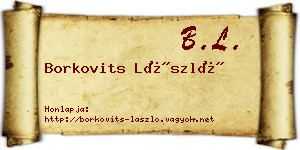 Borkovits László névjegykártya